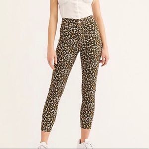 Free People Belle Printed Skinny Pants